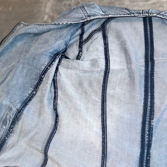 York lightweight jeans biker jacket size xs - Picture 5 of 5